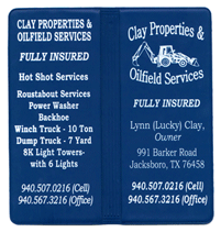 Screen Printed Blue Tally Book